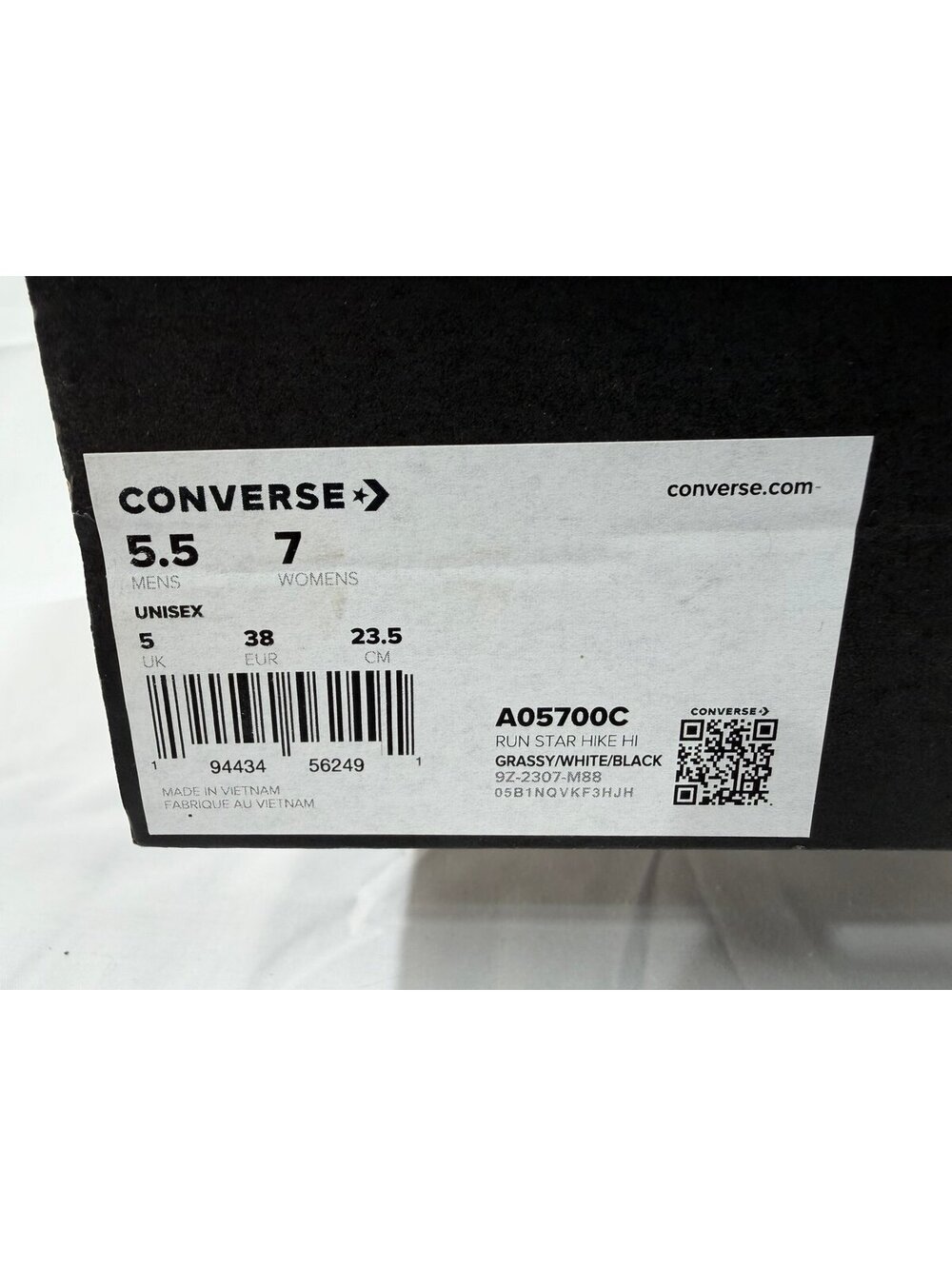Converse A05700C Run Star Hike Platform Seasonal Trainer Green Womens US 7 - Picture 4 of 8